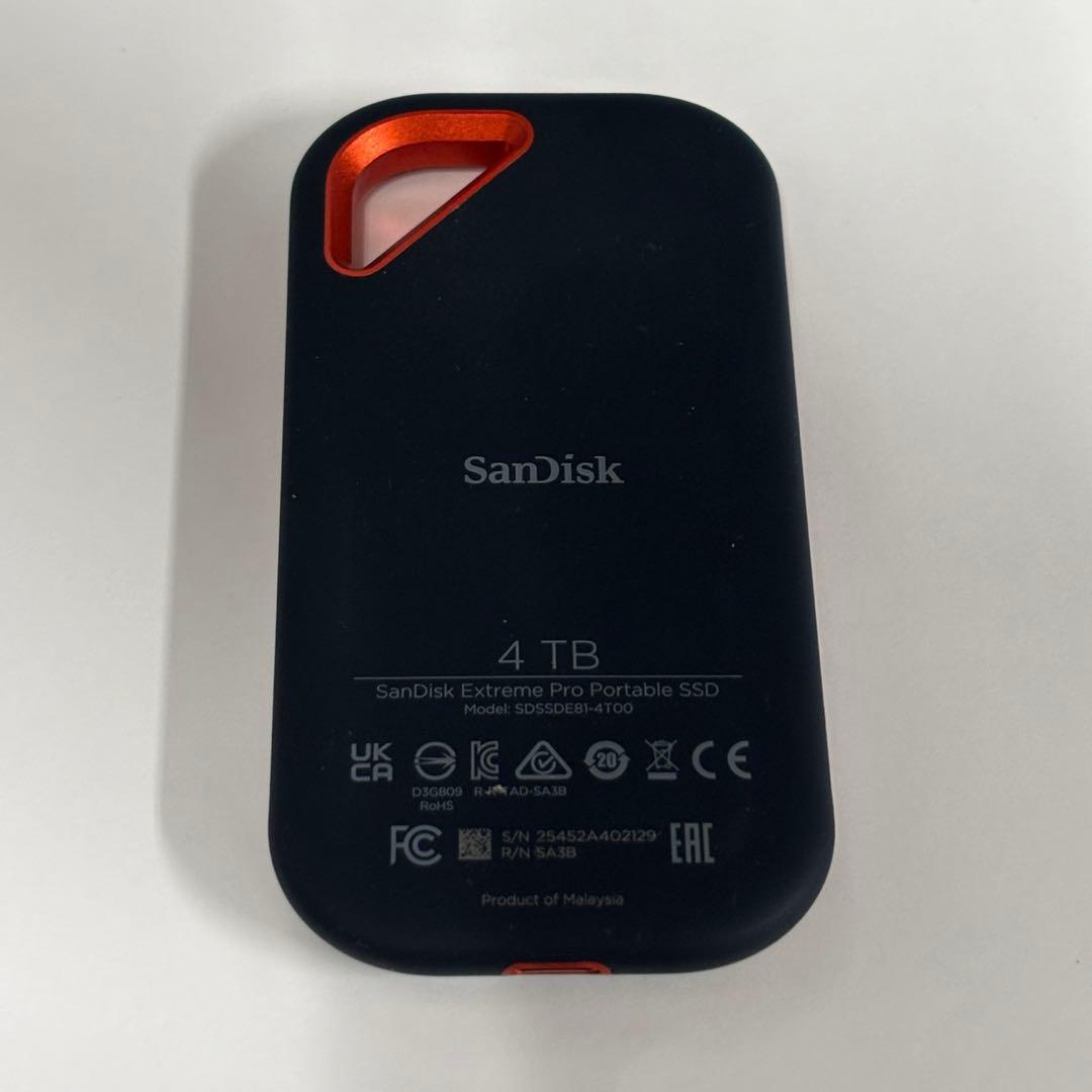 SanDisk 外付けSSD 4TB