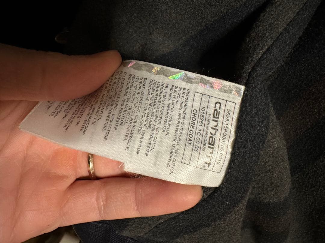 Carhartt Chore Coat XL ダークブルー　野村訓一