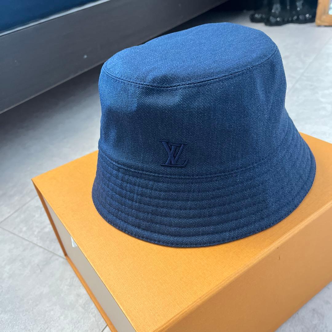 LOUIS VUITTON ネイビー バケットハット