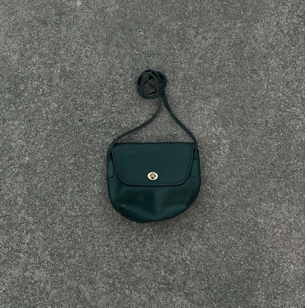 ち*@様 old coach ショルダーバッグ グリーン