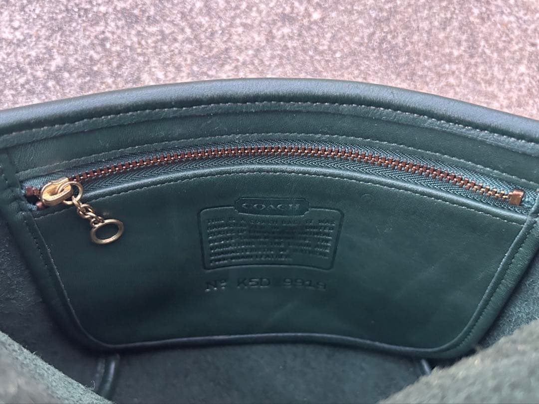 ち*@様 old coach ショルダーバッグ グリーン