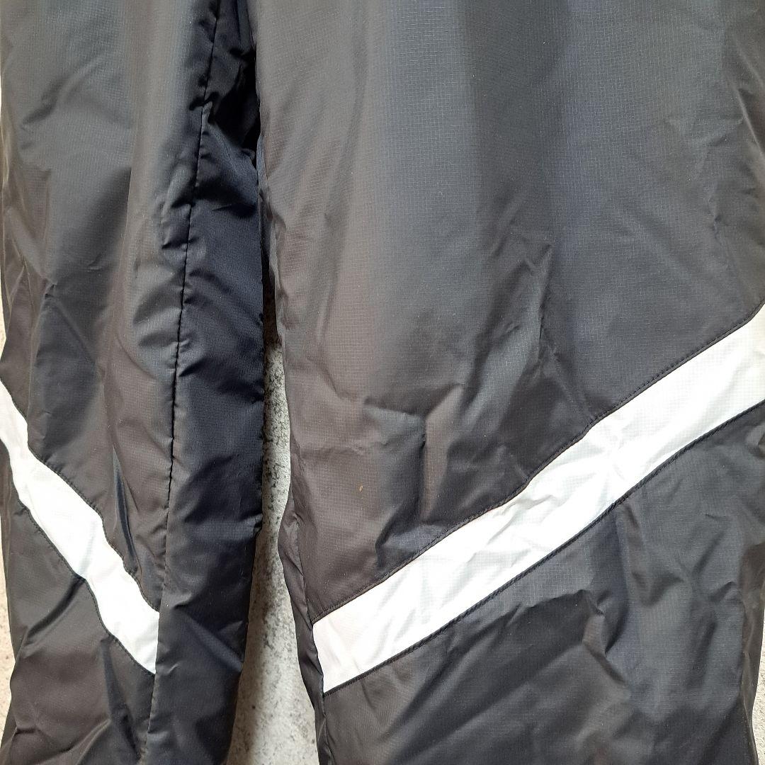 ASICS ウインドブレーカーウォームアップウェア ブラック　中わた　XL