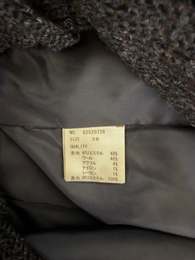 anuke Herringbone Short Pants ブラウン　36