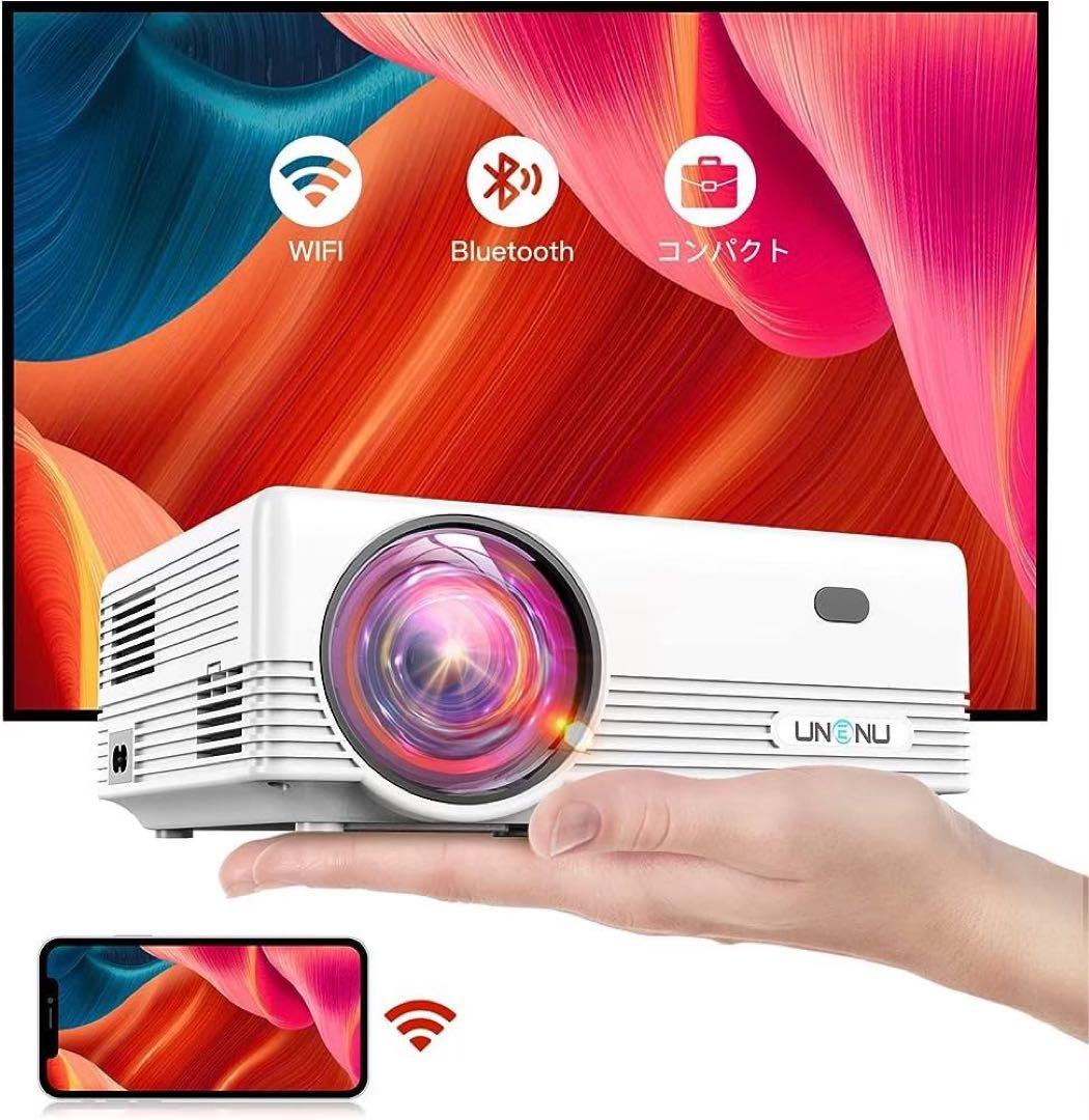 UNENU プロジェクター 小型 9200lm WiFi