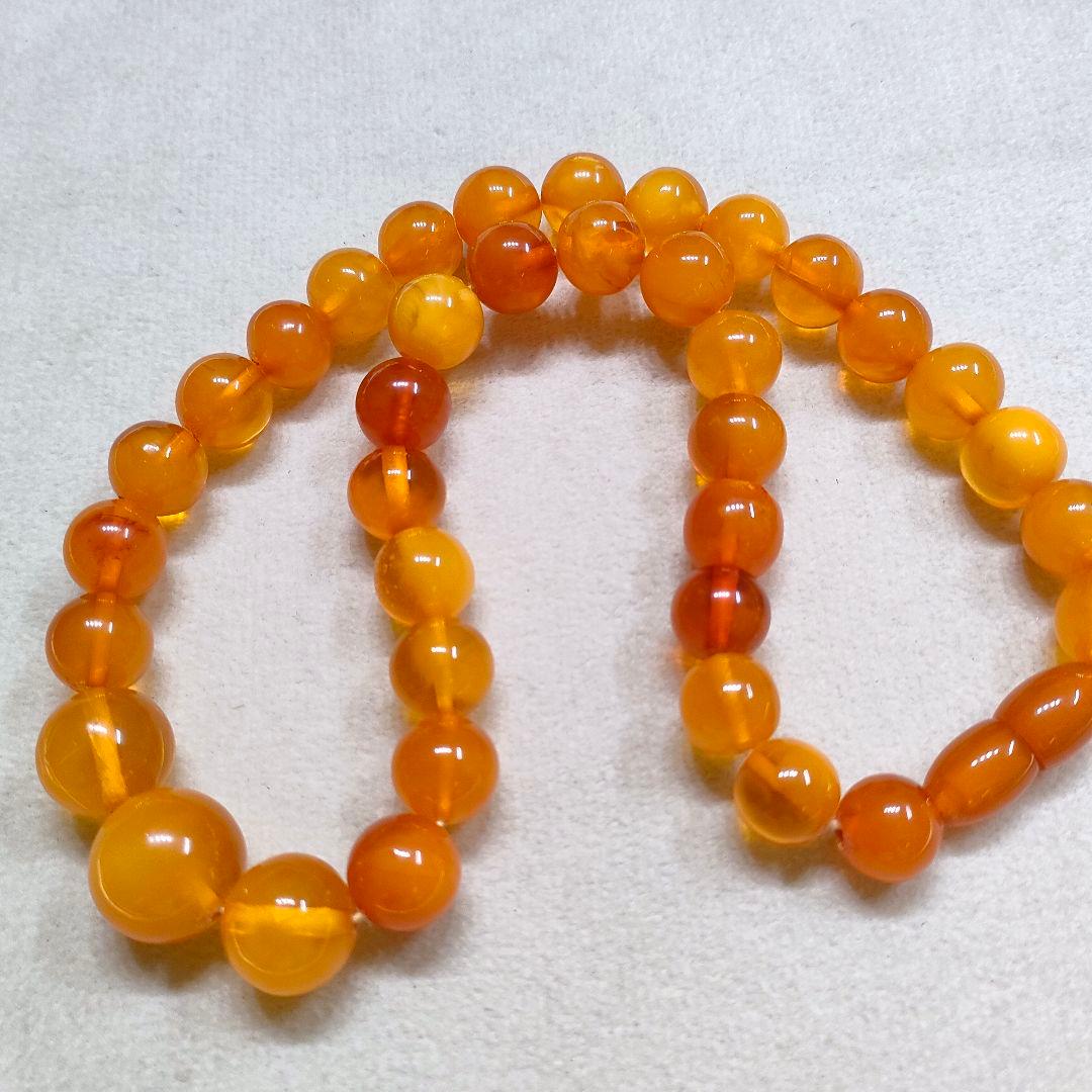 2AI59　琥珀　ネックレス