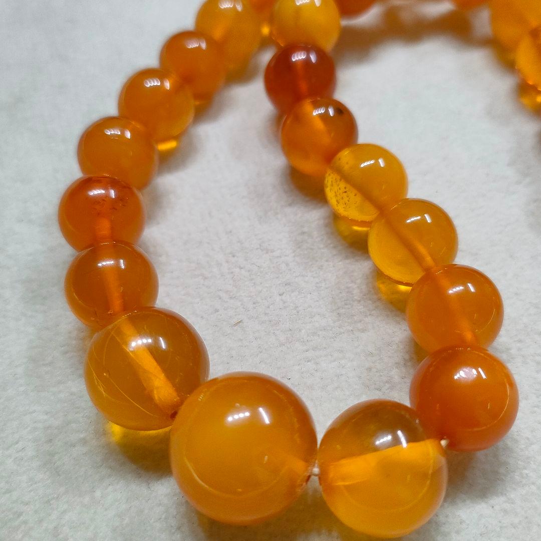 2AI59　琥珀　ネックレス