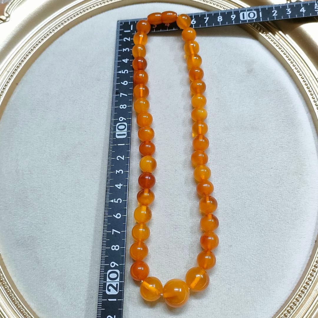 2AI59　琥珀　ネックレス