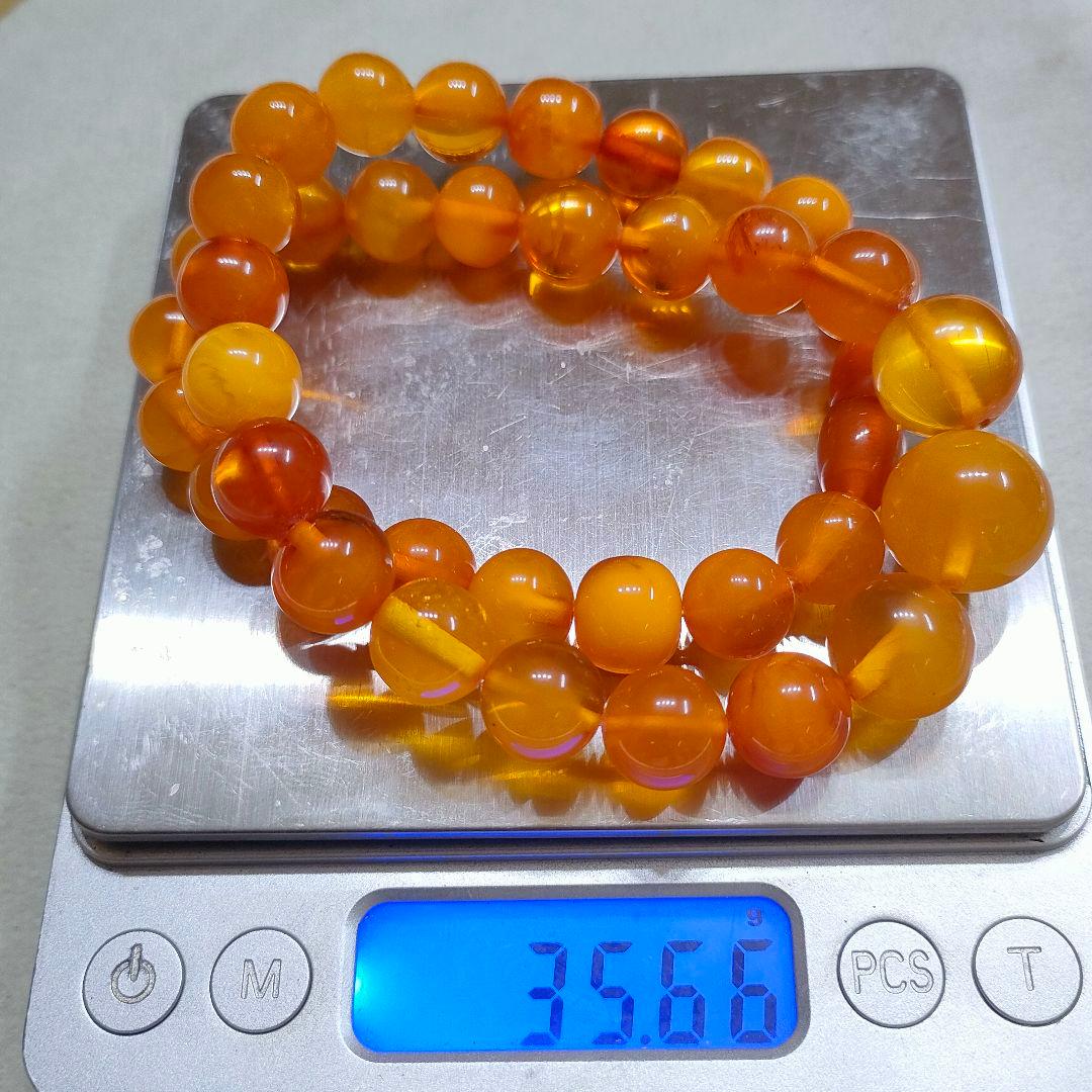 2AI59　琥珀　ネックレス