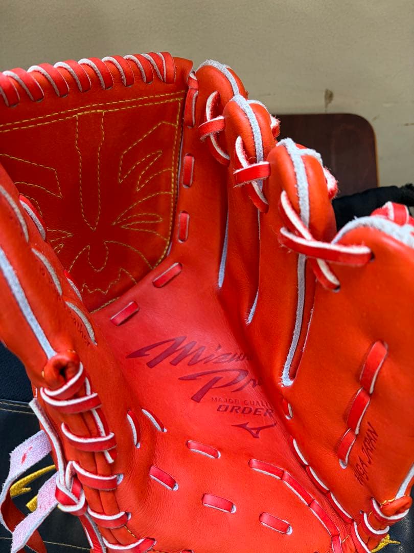 ミズプロ　オレンジ 硬式グローブ