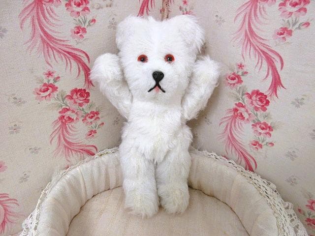 アンティークベア　小さめ　ホワイトベア　☆　テディベア