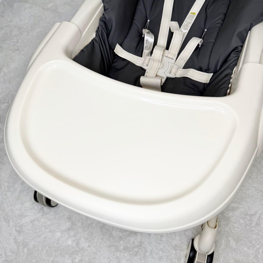 極美品 Combi ネムリラ FF ハイローチェア 手動 テーブル