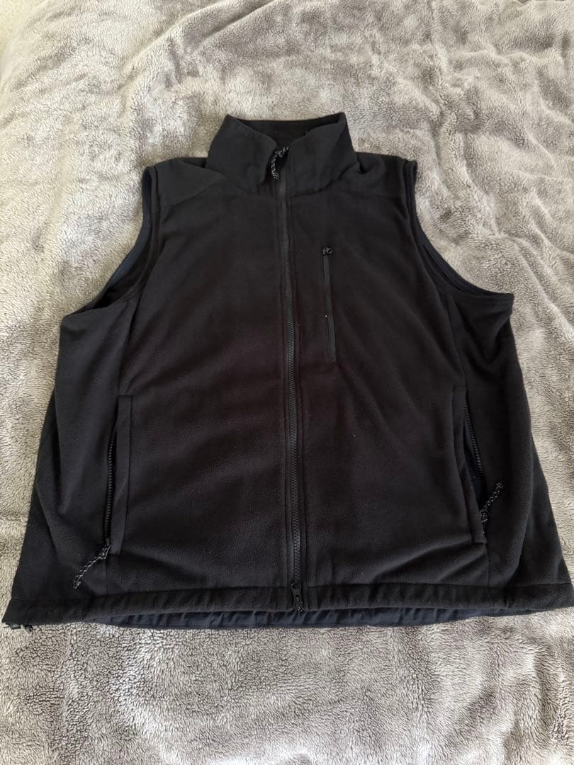 SUMARI ブラック フリースベスト&パンツ セットアップ