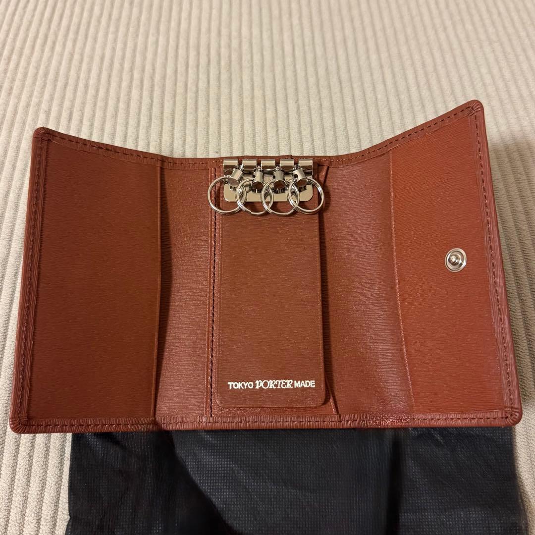 【新品】PORTER レザー キーケース ブラウン
