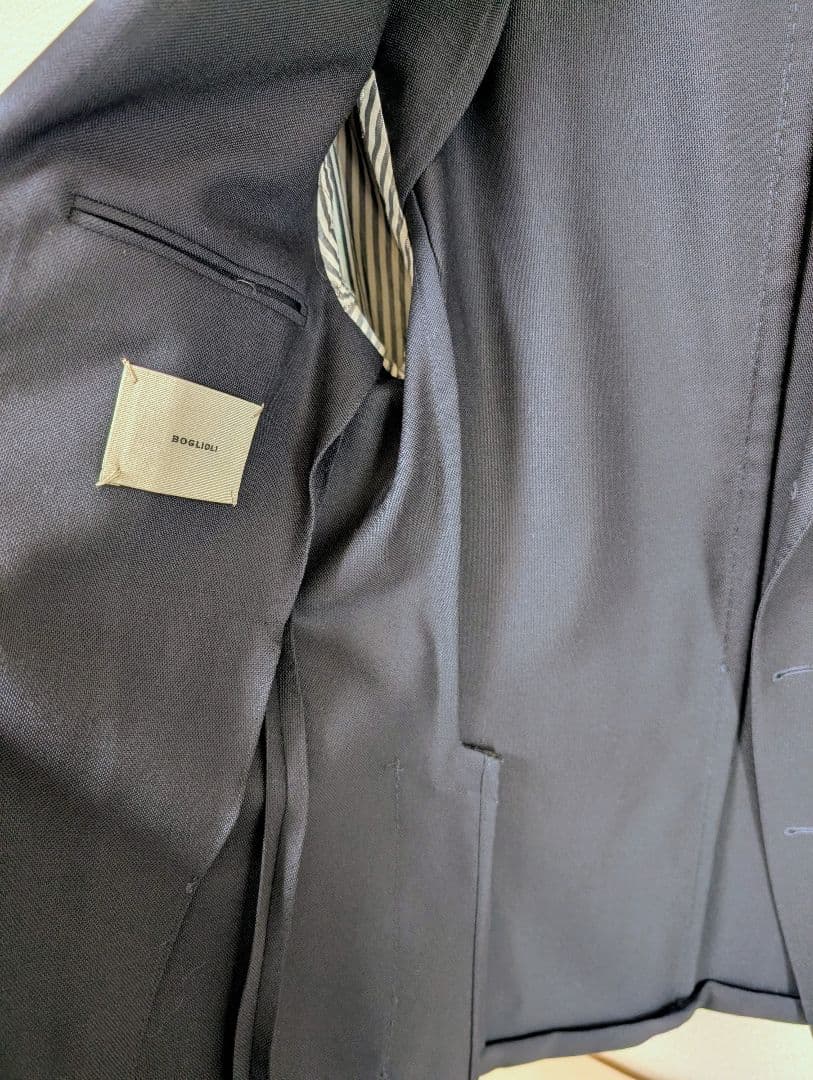 BOGLIOLI ボリオリ DOVER ホップサック ネイビー 44 美品