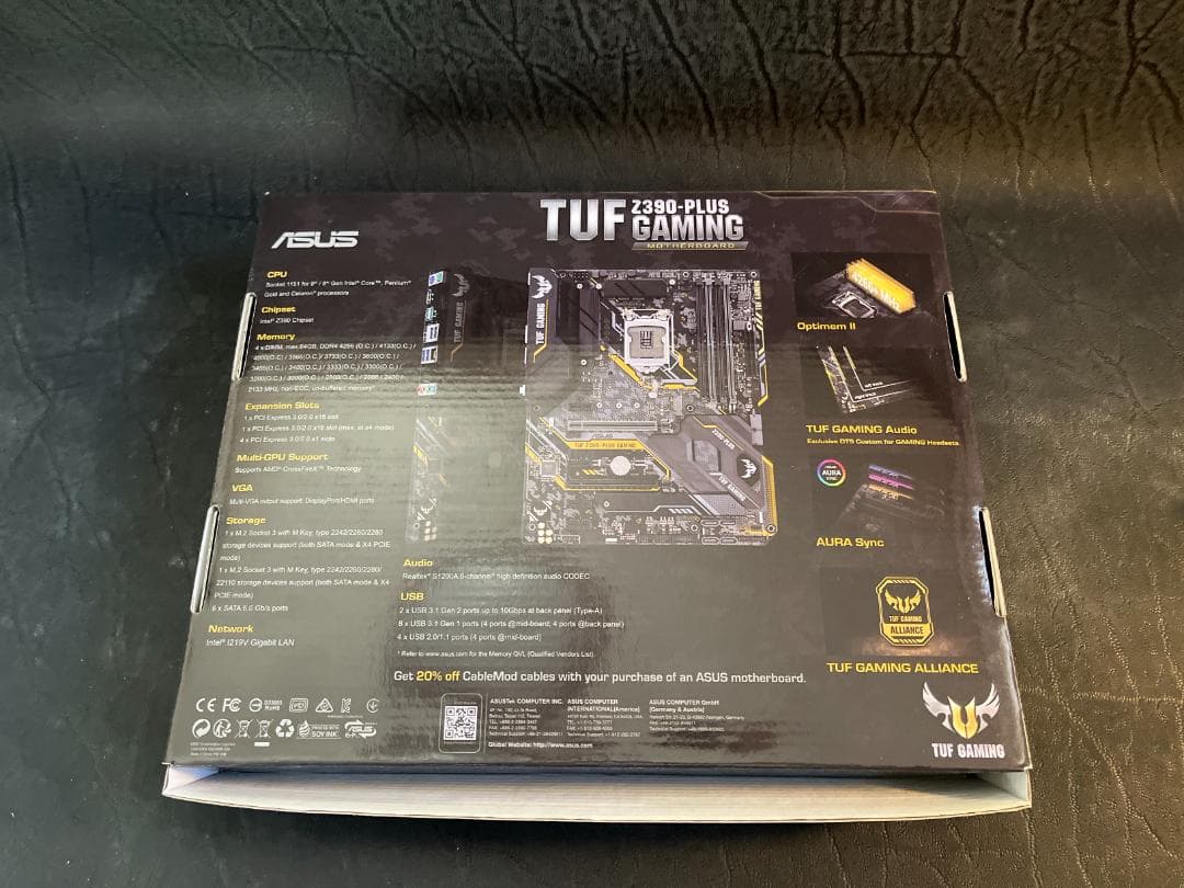 CPU Core i7-9700F+ASUS TUF Z390-PLUS GAMING