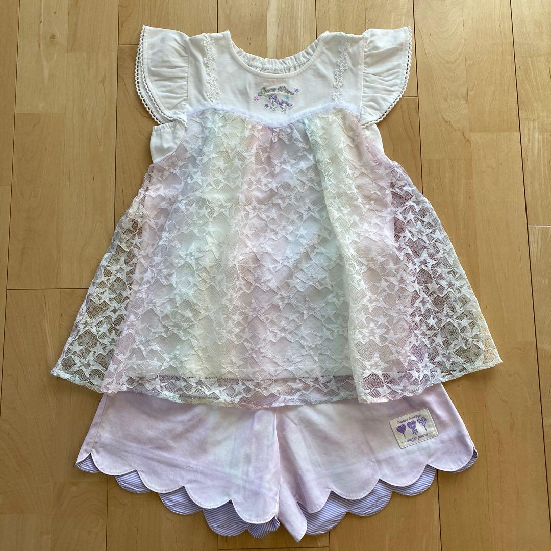 本日削除　メゾピアノ　チュニック　Tシャツ キュロットセット　まとめ売り　130