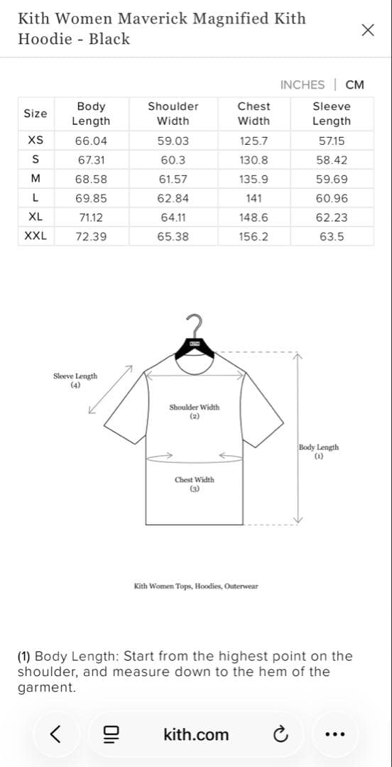 KITH Maverick Magnified Kith Hoodie ブラック