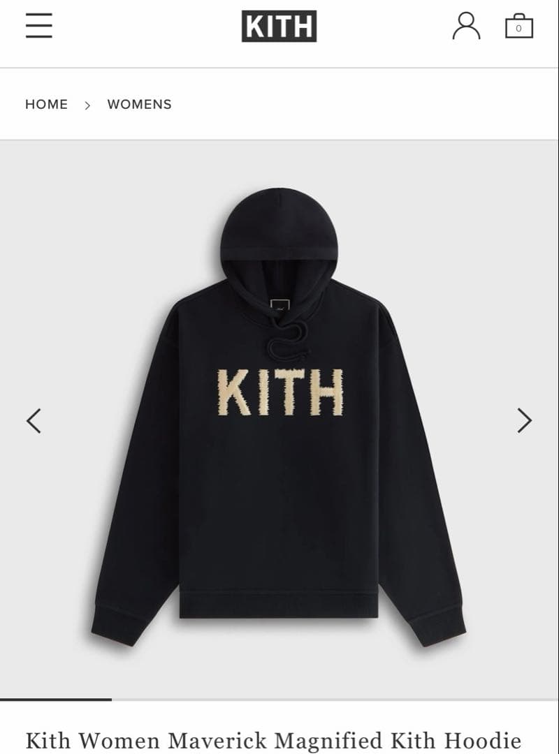 KITH Maverick Magnified Kith Hoodie ブラック
