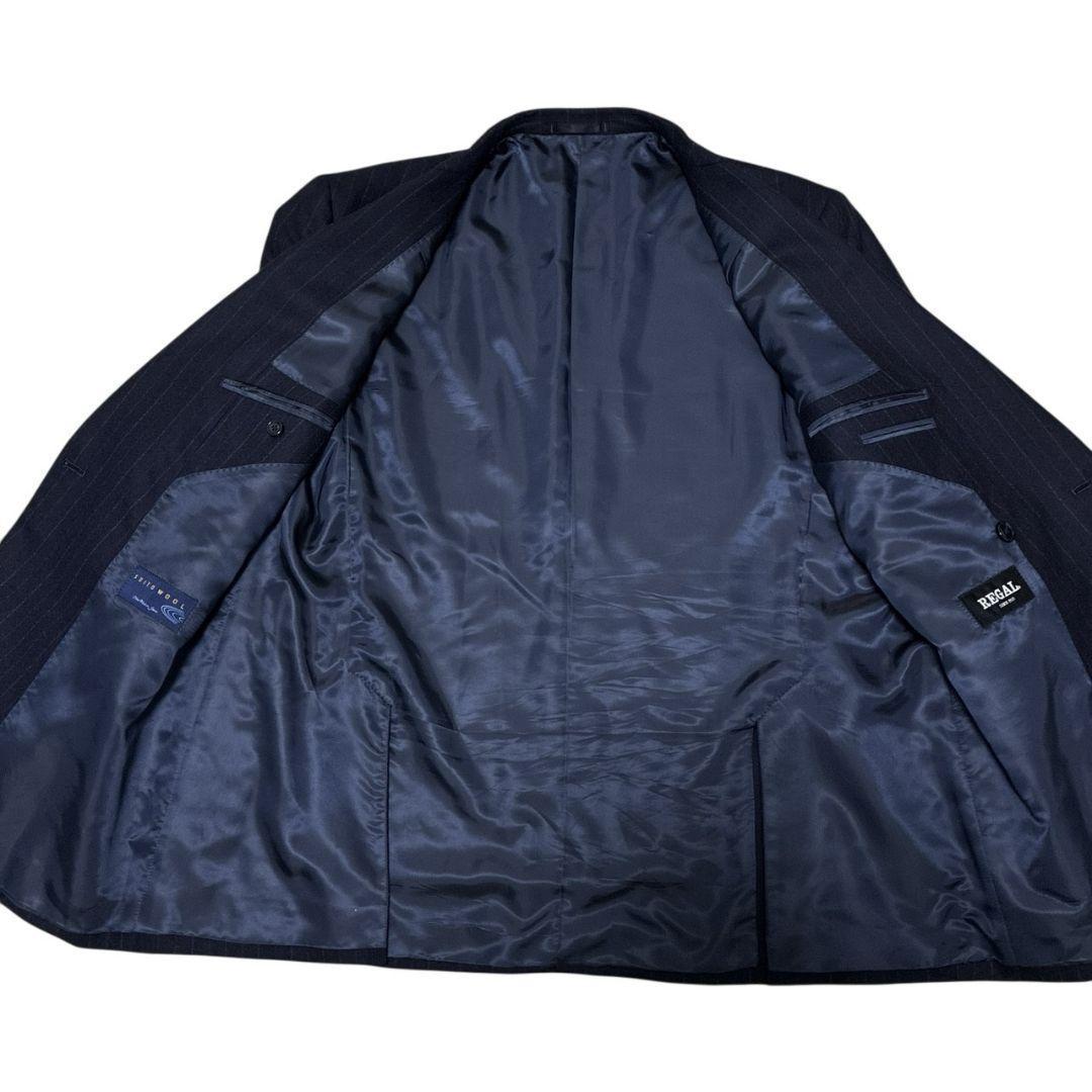 美品✨REGAL リーガル ダブルブレスト 高級スーツ上下 セットアップ 紺色