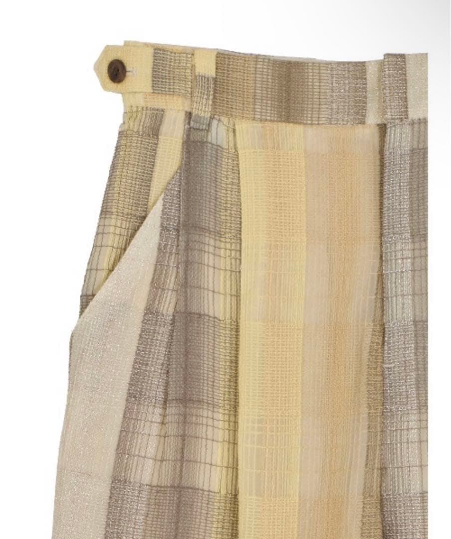 AMERI♡CHECK EMBROIDERY STRAIGHT PANTS(S)