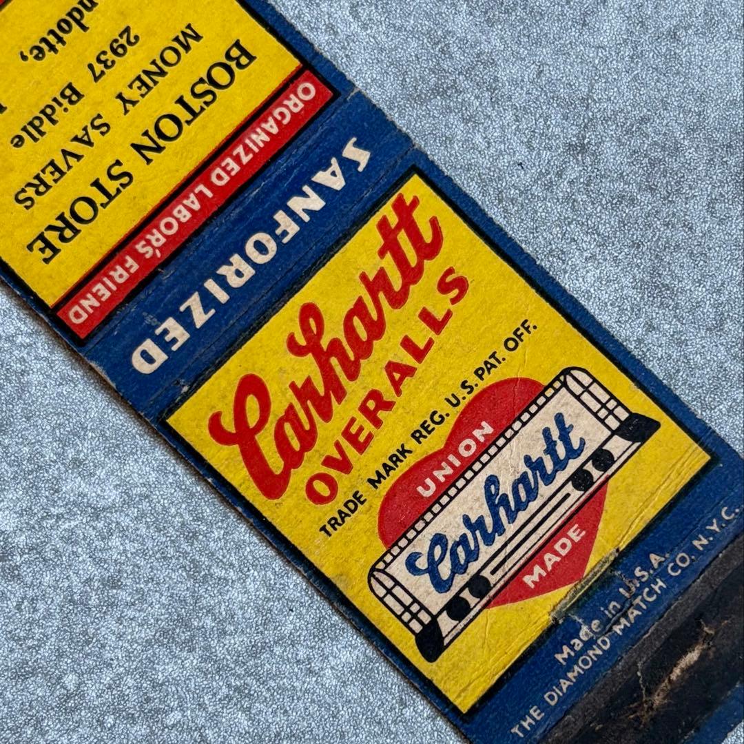40s CARHARTT カーハート マッチブックカバー ヴィンテージ 販促