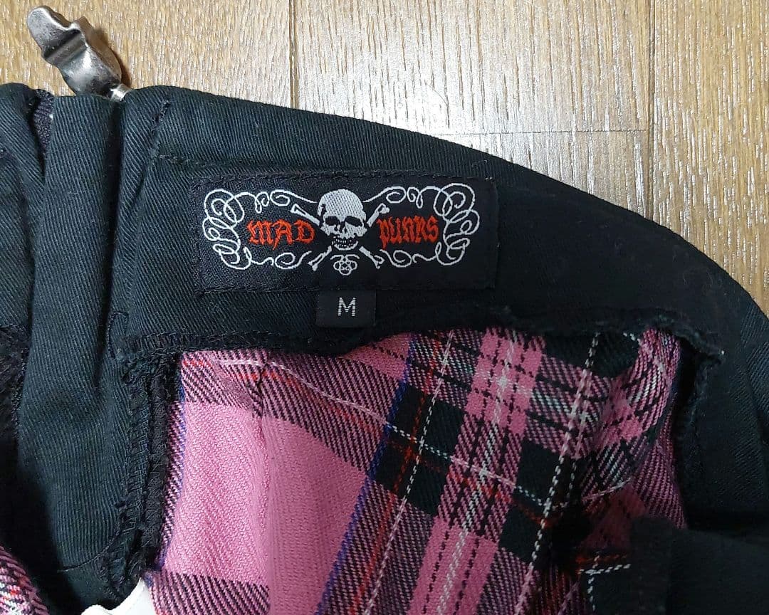 MADGirl ピンクチェックプリーツスカート