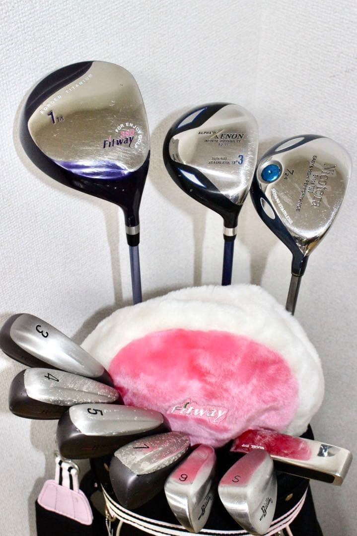 レディース用❗️フィットウェイ.フィラ等 ゴルフクラブ セット‼️バッグ付❗️