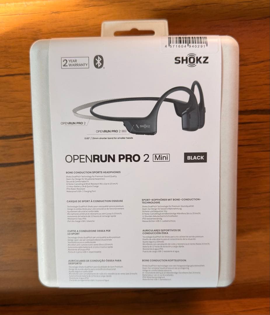 Shokz (ショックス) OpenRun Pro 2 Mini Black