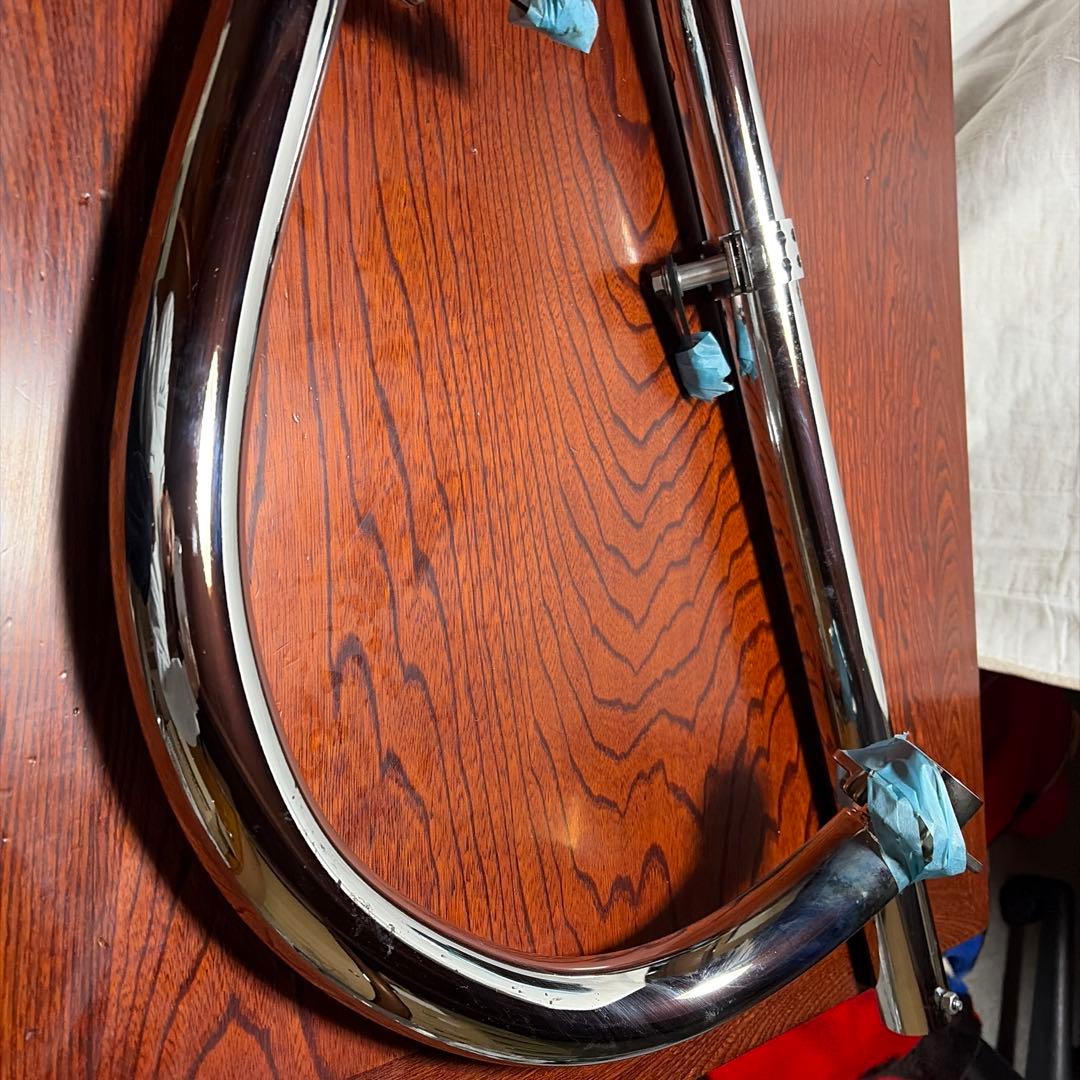 xs650sp用モーターロック製マフラー　type1クローム仕上げ