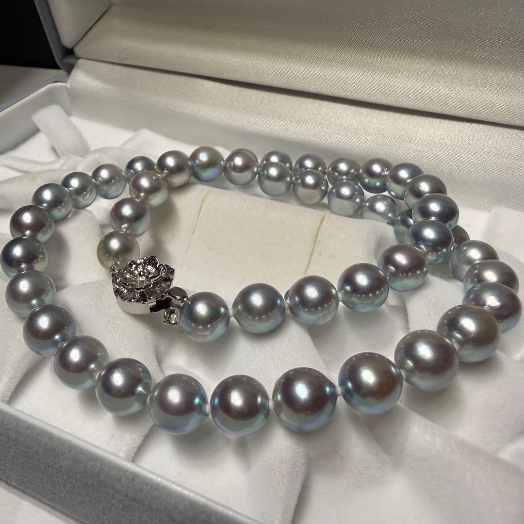 テリ強☆あこや真珠 パール ネックレス8mm 37.5g 42cm 本真珠