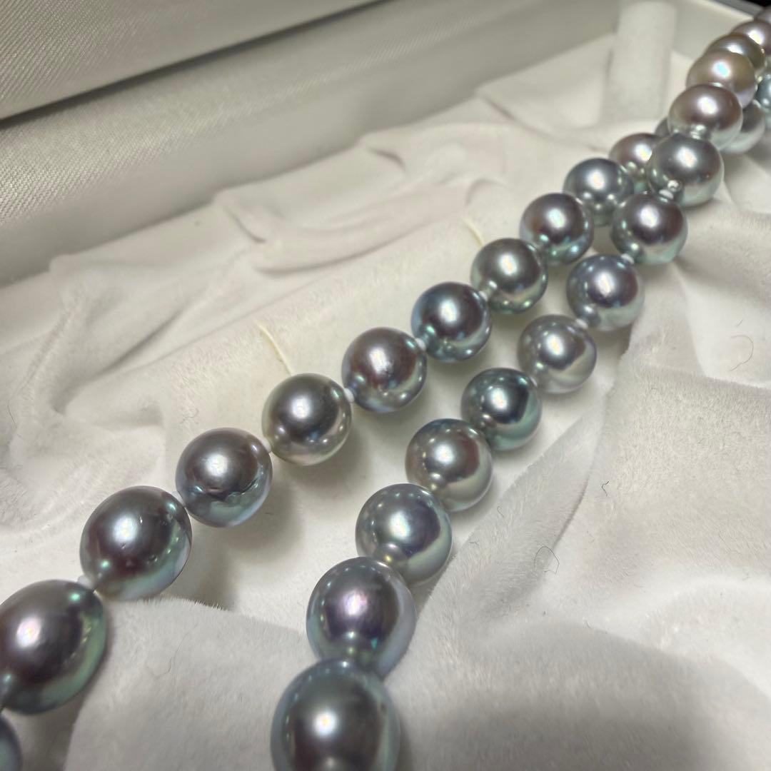 テリ強☆あこや真珠 パール ネックレス8mm 37.5g 42cm 本真珠