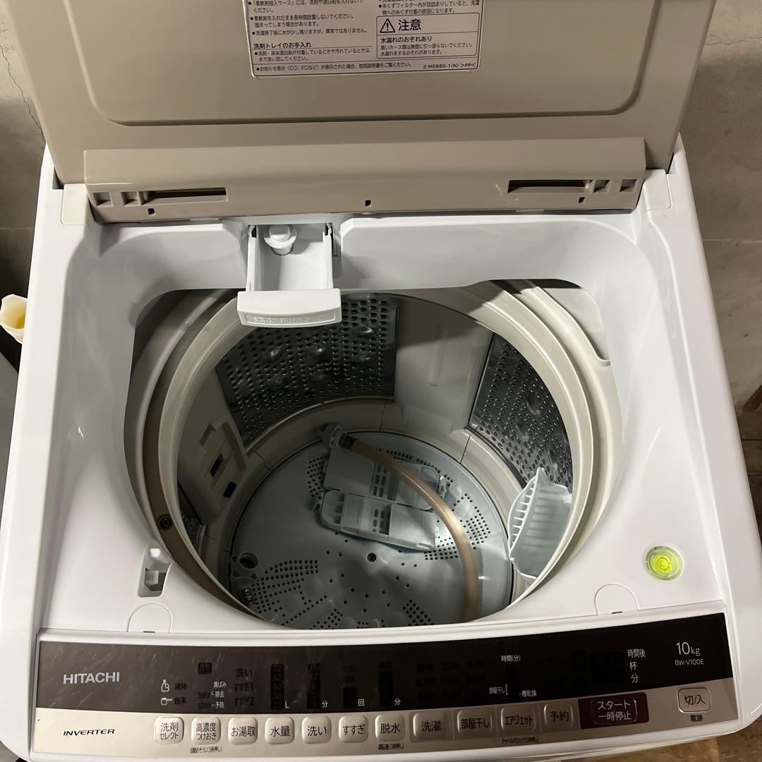 即購入⭕️日立 BW-V100E 縦型洗濯機 10キロ 分解洗浄済み