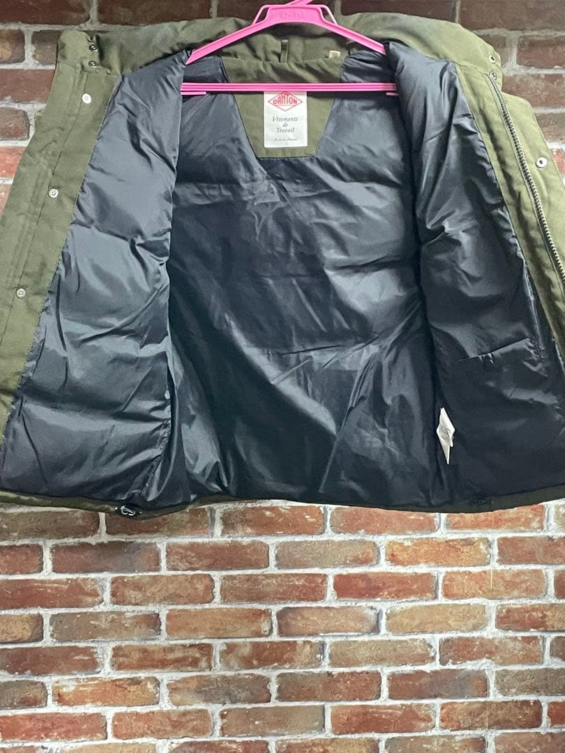 【DANTON】ダウンベスト カーキ 40サイズ