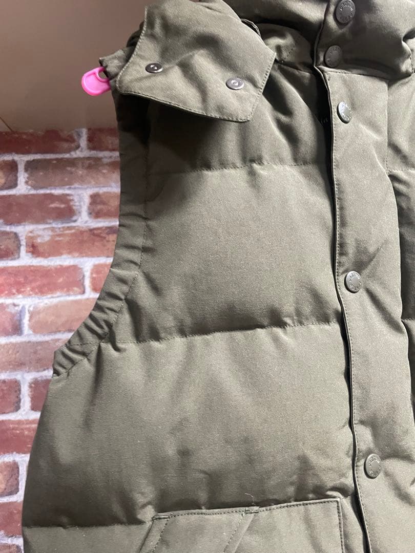 【DANTON】ダウンベスト カーキ 40サイズ