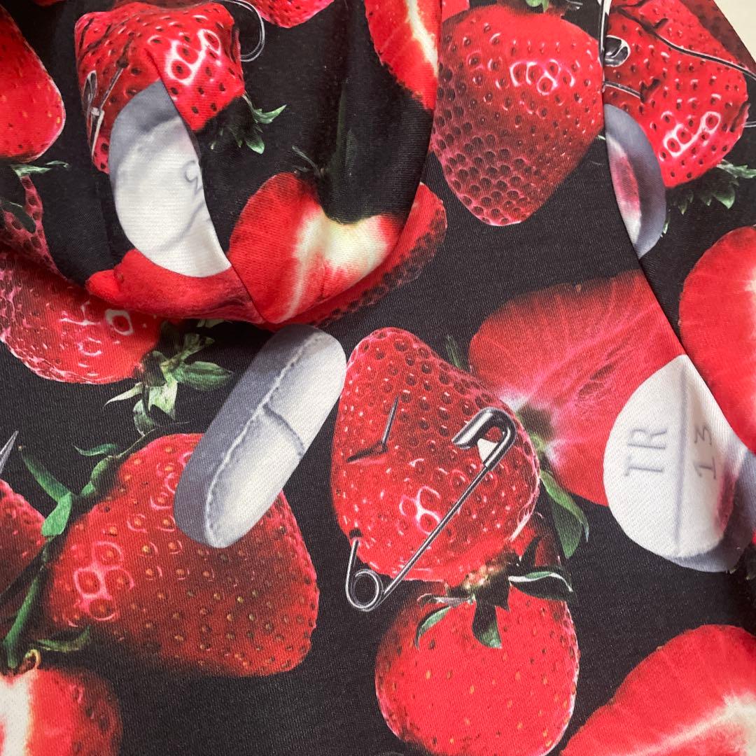 トラバストウキョウ 苺　イチゴ　総柄　プルオーバー　ビックシルエット　F