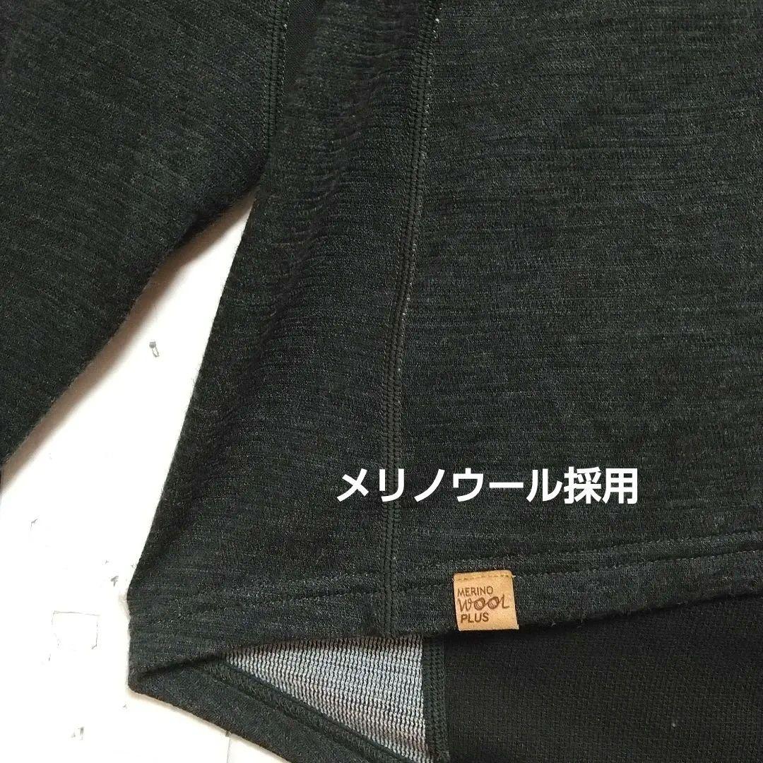 ほぼ新品　モンベル　メリノウールプラス　サイクルジャージ　冬季　中厚手　黒　ＸＬ