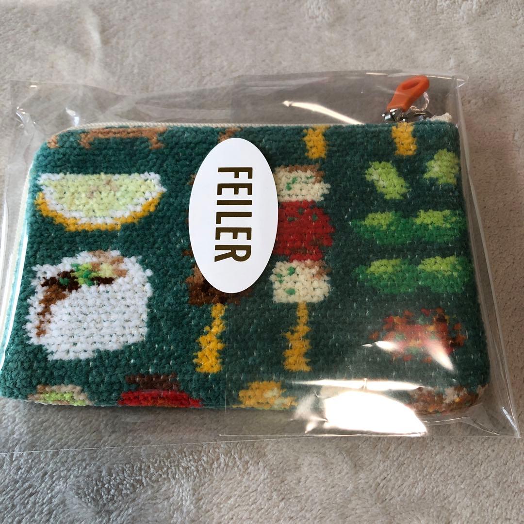 【新品未開封】フェイラー　トリアエズビールデ　ハンカチ＆L字ポーチ