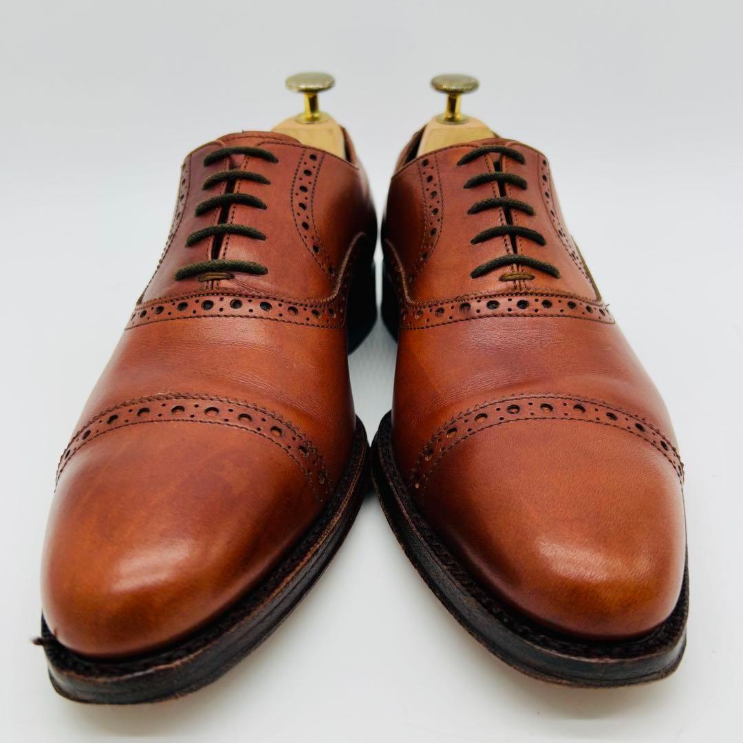 ジャランスリウァヤ ストレートチップ 25cm ブラウン 内羽根 革靴