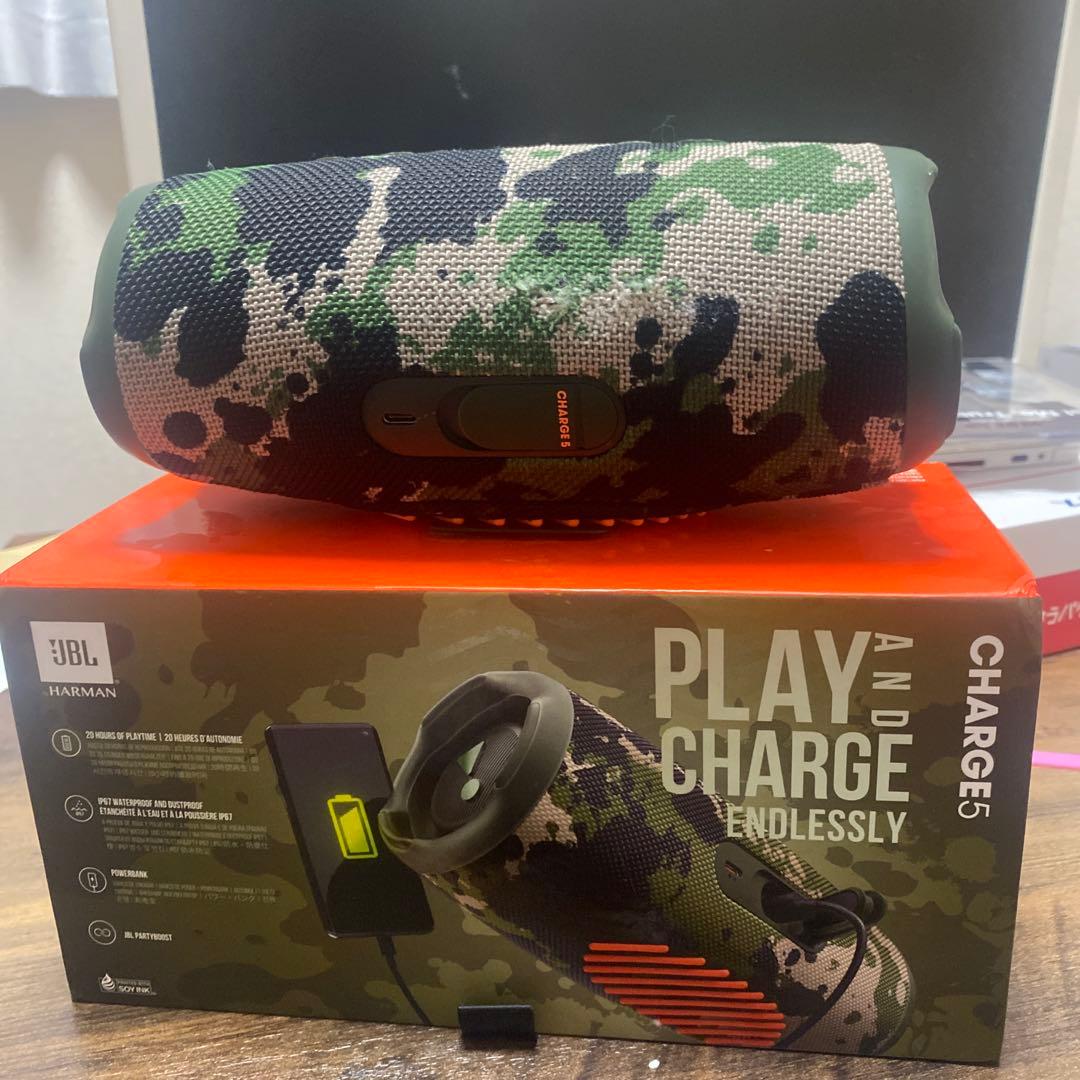 JBL Charge 5 迷彩「新品ウーファー交換済み」