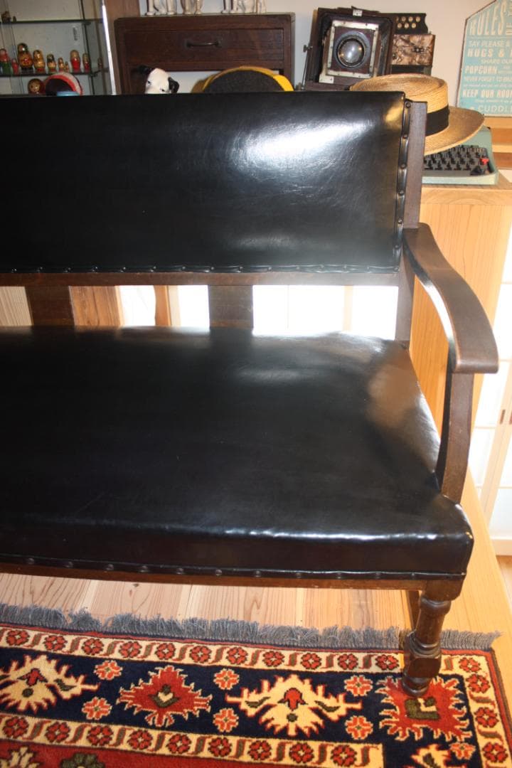 tabuソファ 3シーター 楢材 アンティーク レトロ ミッドセンチュリー