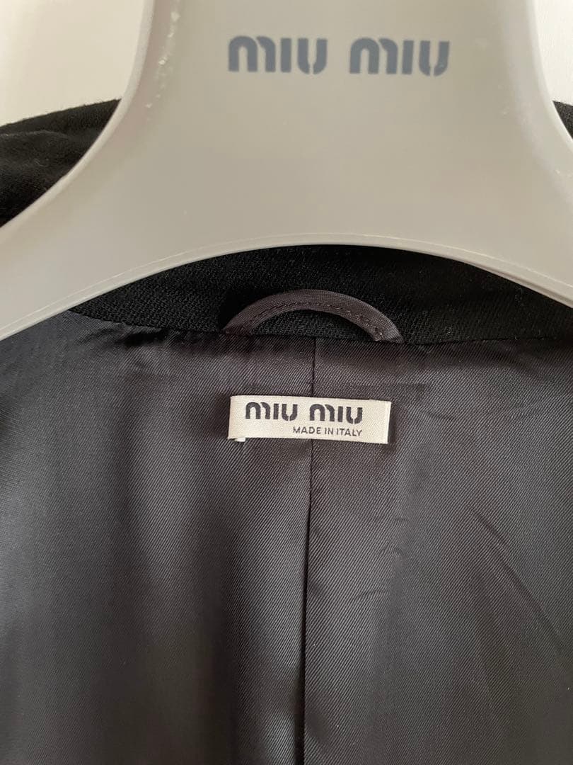 美品 miumiuミュウミュウ テーラードジャケット ツイード ブラウン系