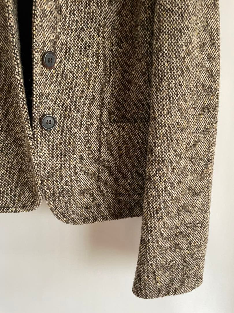 美品 miumiuミュウミュウ テーラードジャケット ツイード ブラウン系