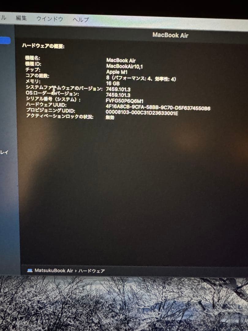 MacBook Air ゴールド 日本語配列　16gb 512gb