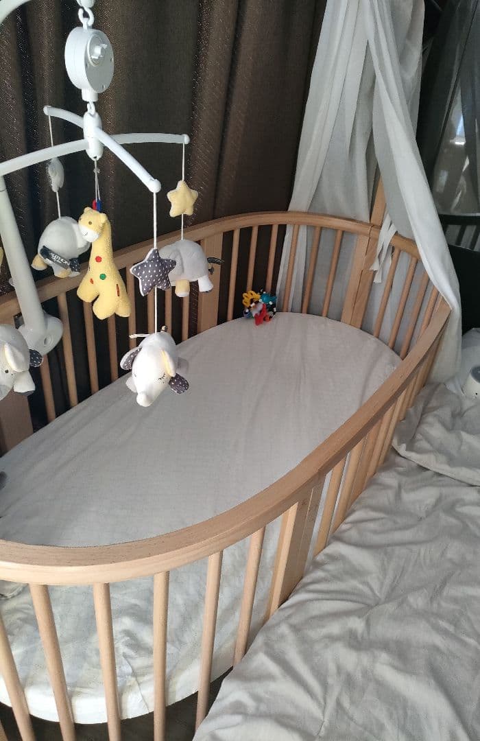 【STOKKE】スリーピー ベッド + マットレスナチュラル（ 新生児〜5歳）