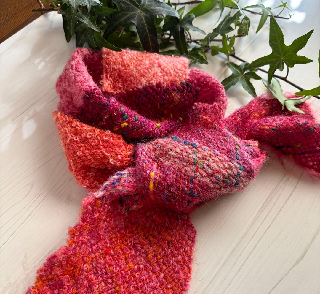 レンコンれん子3点 ★手織りマフラーM5102★M6001★ポーチB-15