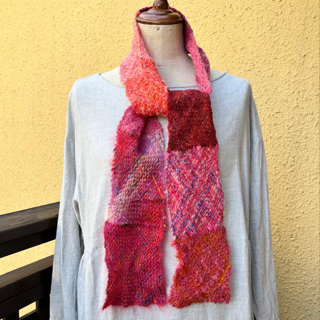 レンコンれん子3点 ★手織りマフラーM5102★M6001★ポーチB-15