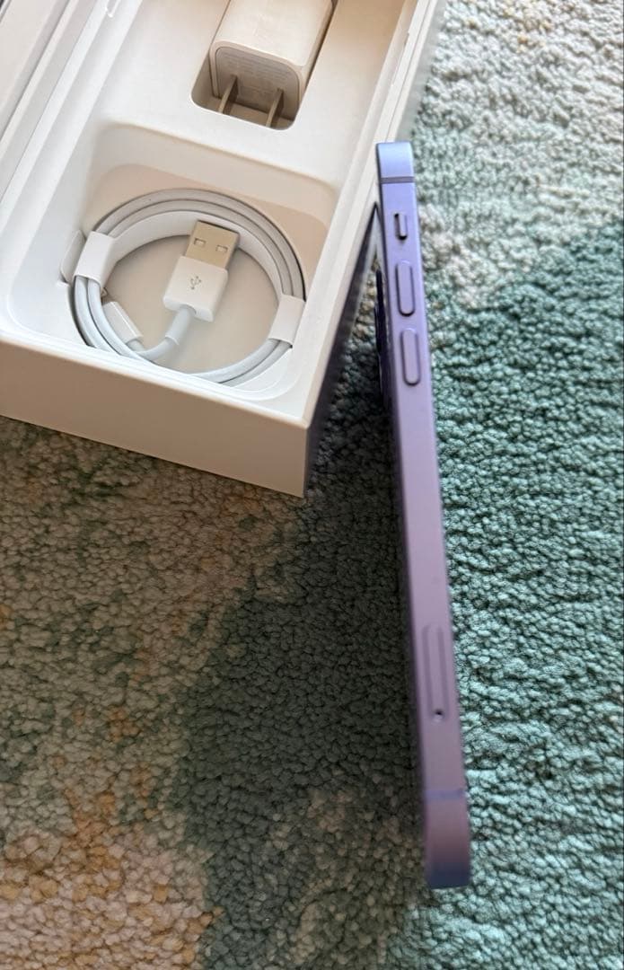 極美品⭐️iPhone12 64GB 未使用付属品完備！パープル