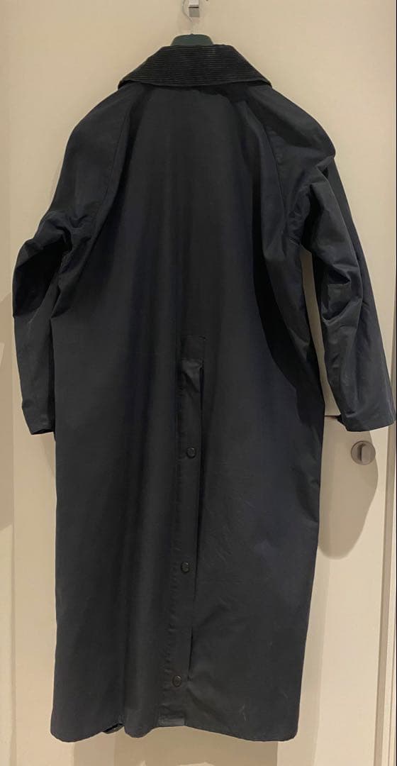 【状態良好】90s Barbour Burghley バーレイ ネイビー c40