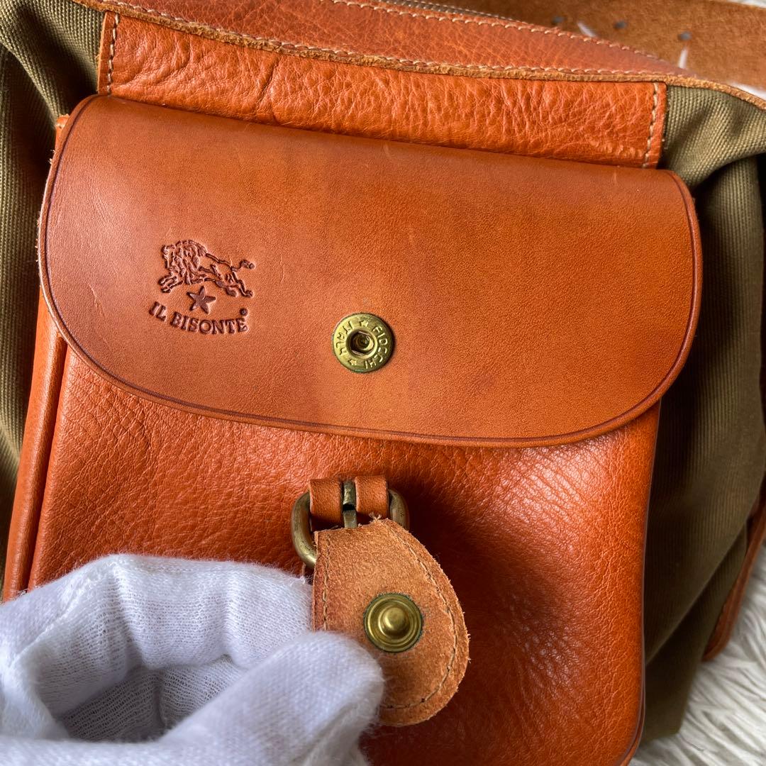 【極美品】イルビゾンテ ウエストバッグ レザー 希少