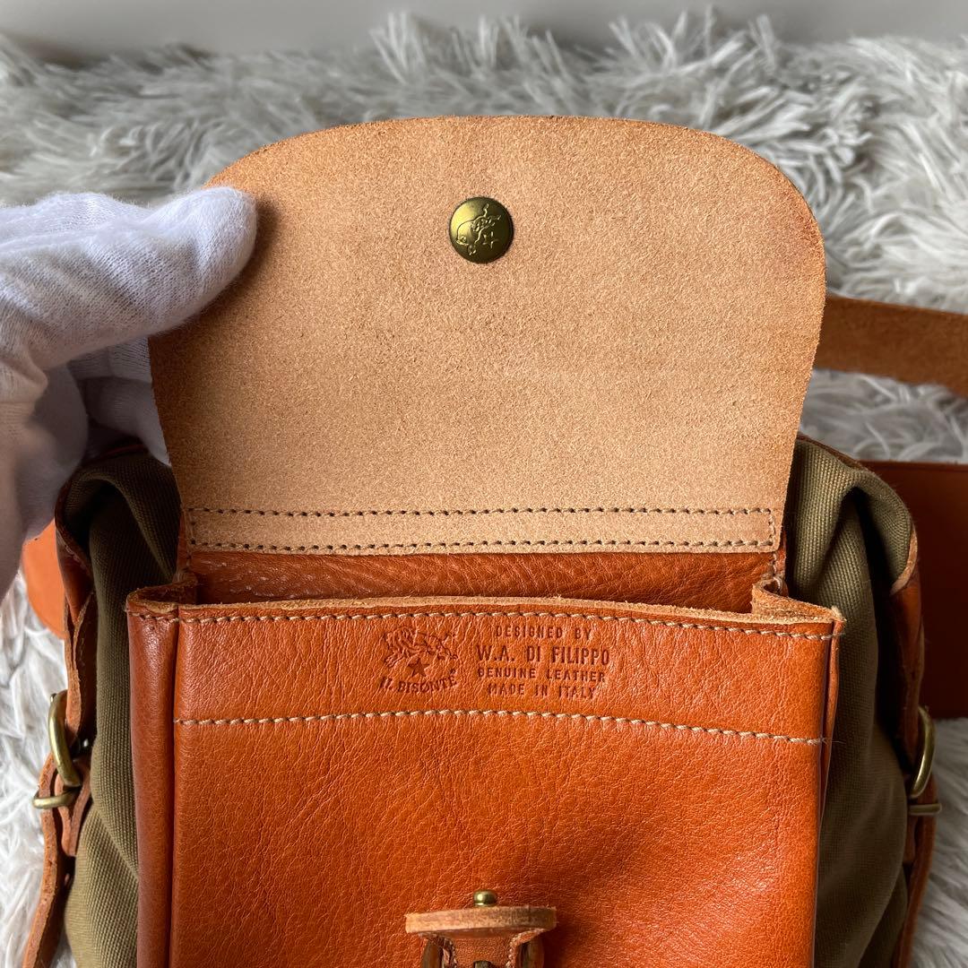 【極美品】イルビゾンテ ウエストバッグ レザー 希少